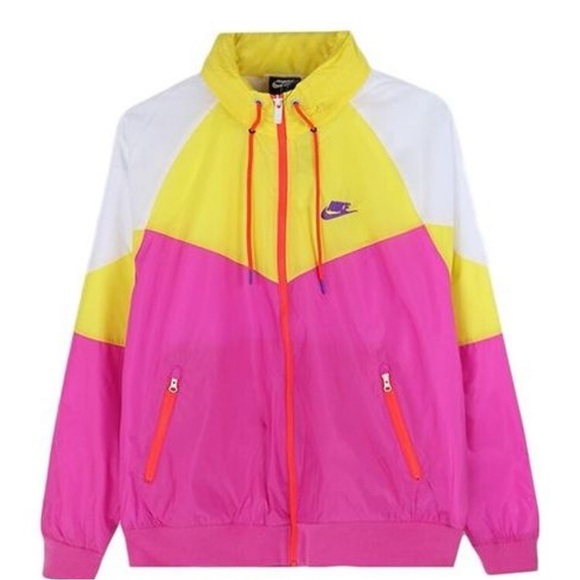 Nike Pink and White Mesh Jacket - Picture 1 of 9